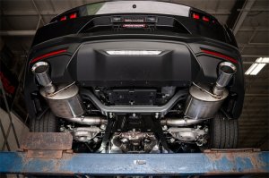 Ford Mustang Performance Exhaust - Dual Rear Exit - CORSA Performance - Axle-Back Sport + 4.5in Straight Cut Tips - `24-`25